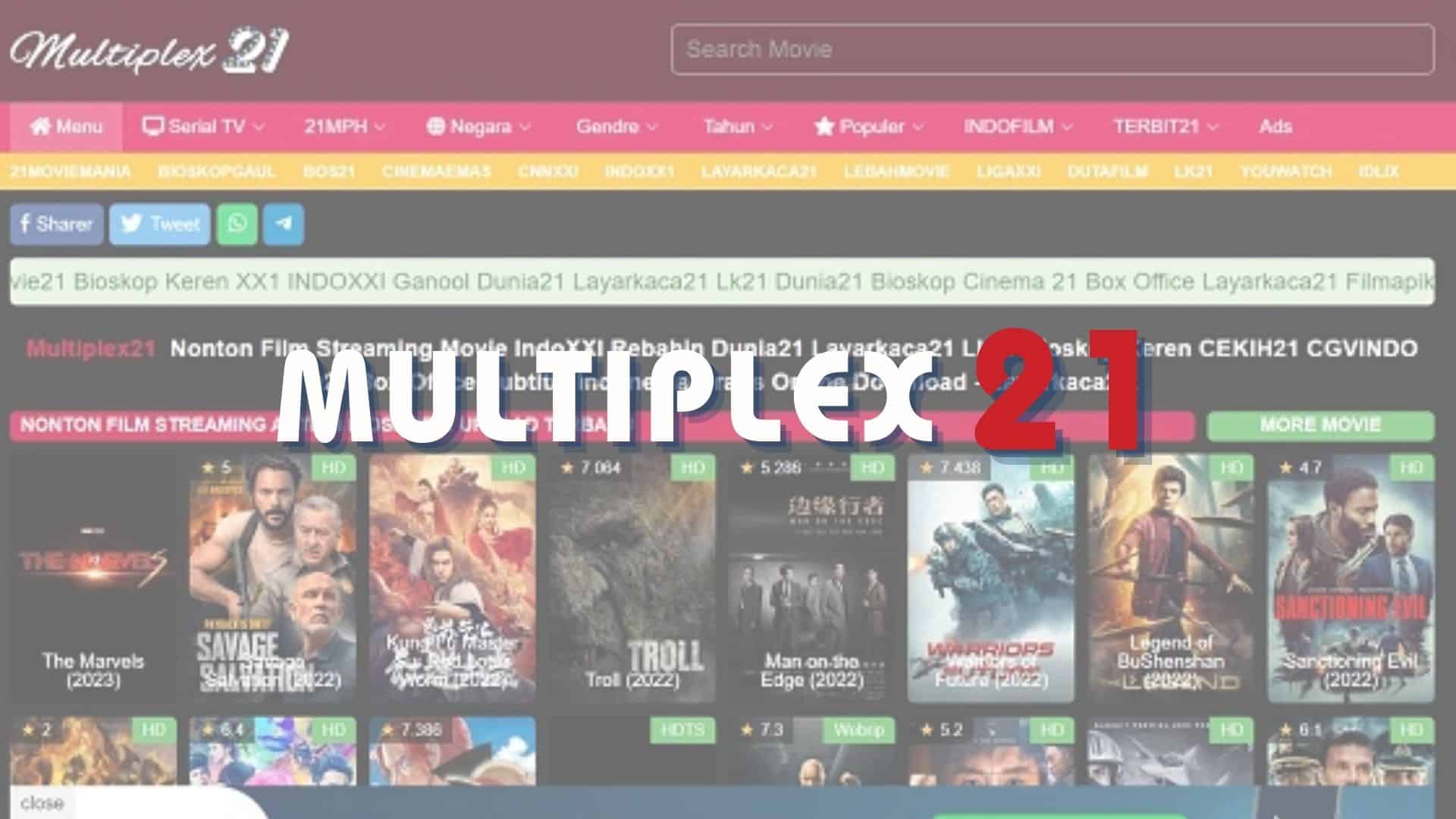 tutorial menonton film di multiplex21