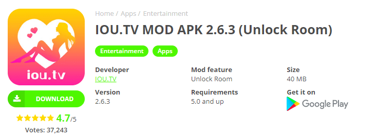 IOU.TV Mod Apk